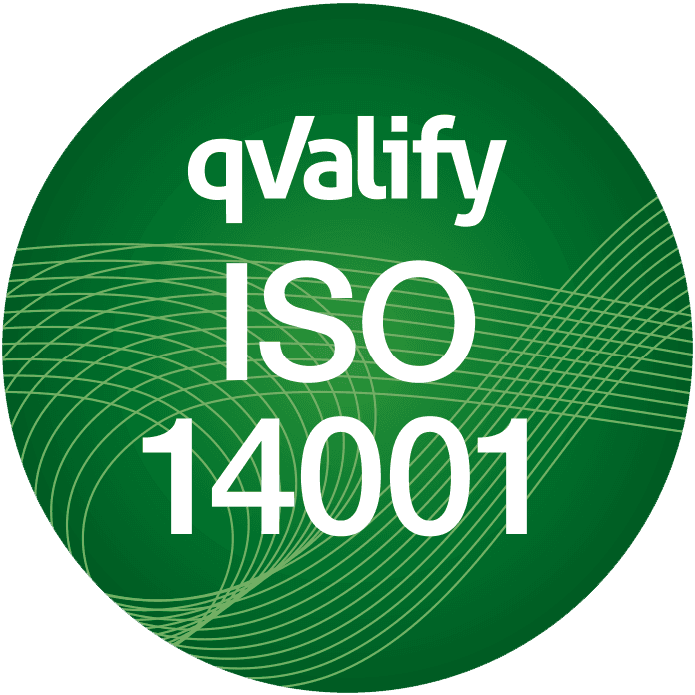 Qvalifys certifieringsmärke för ISO 14001